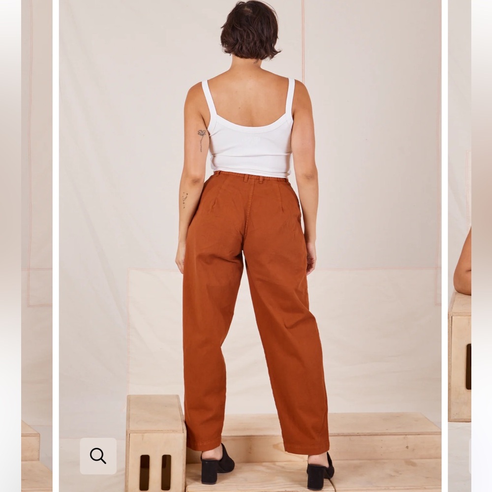 Big Bud Press HEAVYWEIGHT TROUSERS - BURNT TERRACOTTA Small - Picture 3 of 6